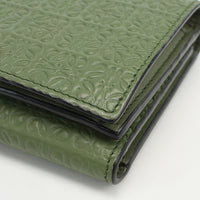 Loewe C499TR2X01 3949 Triufold Wallet Repeat Tri-Fold Wallet Calfskin Green Frauen
