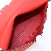 LOEWE ChainShoulder Bag repeat Diagonaler  Calfskin red Women