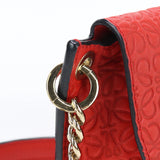 LOEWE ChainShoulder Bag repeat Diagonaler  Calfskin red Women