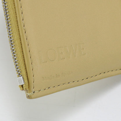 LOEWE C821S33X07 Tri-fold wallet anagram Vertical Trifold Wallet Calfskin,Leather yellow Women