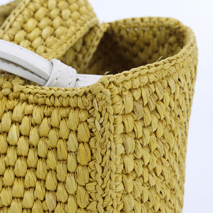 LOEWE A685B59X01 Tote Bag Loewe Font Tote Small Basket bag Raffia yellow Women