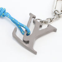 LOUIS VUITTON MP2618 Bag charm Portocre LV shape rope Key ring Gray metal unisex