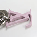LOUIS VUITTON MP2615 Portocre LV shape Bag charm Key ring metal Women Pink