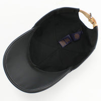Louis Vuitton M76581 캡 모노그램 그림자 기타 모자 가죽 검은 남성