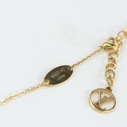 LOUIS VUITTON M63141 Necklace nanogram metal gold silver men's(unisex)