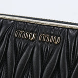 MIUMIU(OUTLET) 5ML506 2EXG F0X3Q around long wallet Materasse PurseZip leather