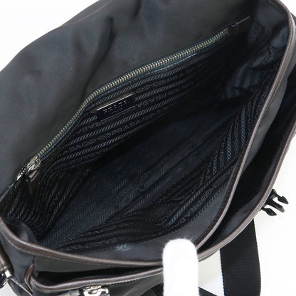 PRADA VA0768 Messenger Shoulder Bag Diagonal shoulder bag Nylon black unisex