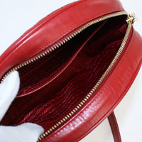 PRADA 1BH130 ChainShoulder Bag Diagram Diagonal shoulder bag leather red Women