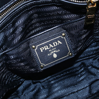 PRADA B1789L QR1 F0002 Tote Bag Gathered 2WAY Handbag Nylon black Women