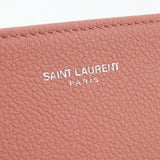 SAINT LAURENT 326599 Long Wallets Round Zipper PurseZip leather Women pink