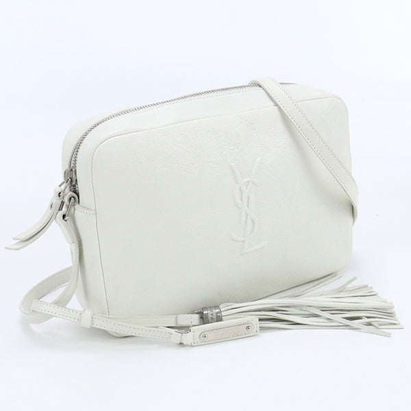 SAINT LAURENT 470299 D4066 Camera bag Roux Diagonal shoulder leather White Women