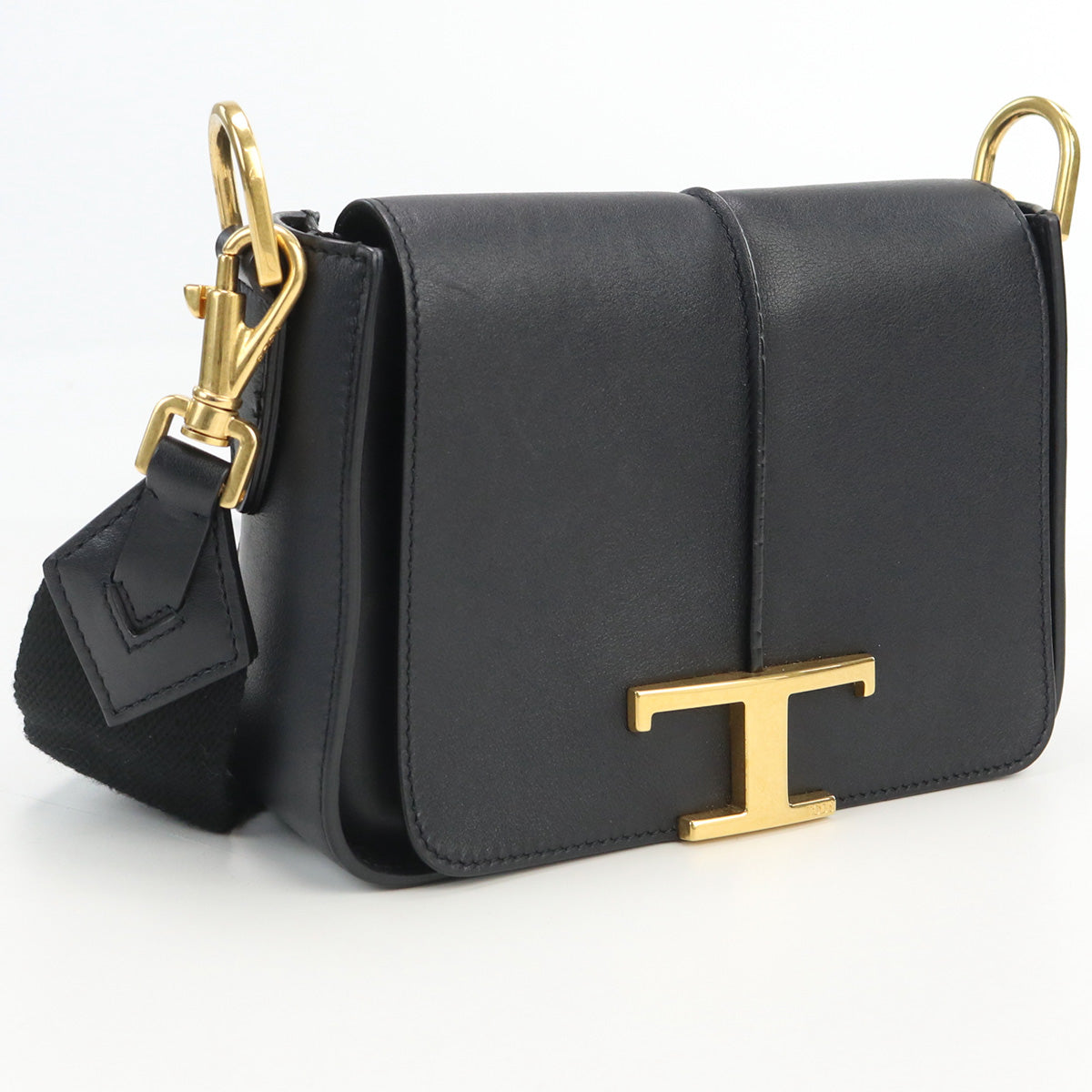 TOD’S Shoulder Bag Timeless Diagonal Shoulder Bag leather black Women