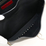 Valentino Rockstud Diagonale Einkaufstasche Umhängetasche Leder Unisex schwarz
