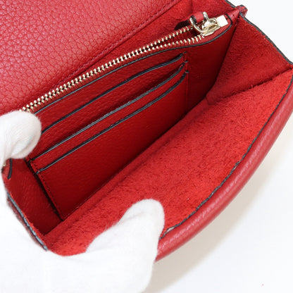 VALENTINO TW2P0249 VSH Studded Chain Shoulder Bag Diagonal shoulder bag clutch bag 2way leather red Women