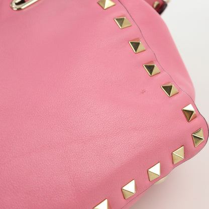 VALENTINO 2WAY bag Rock studs Handbag leather pink Women