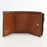 VALENTINO 2W2P0Y80YJH Trifold wallet V logo signature Three-fold wallet with coin purse canvas Women brown