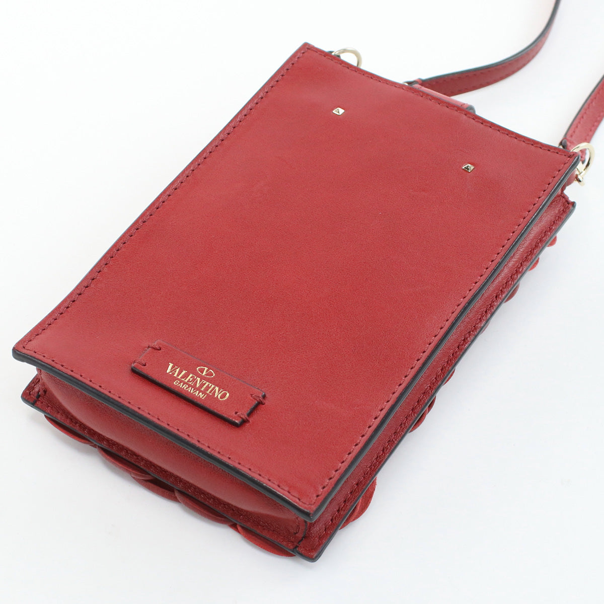 VALENTINO Rose Edition Smartphone Shoulder Diagonal  leather red Women