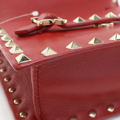 VALENTINO Shoulder Bag Rock studs Diagonal shoulder bag leather red Women