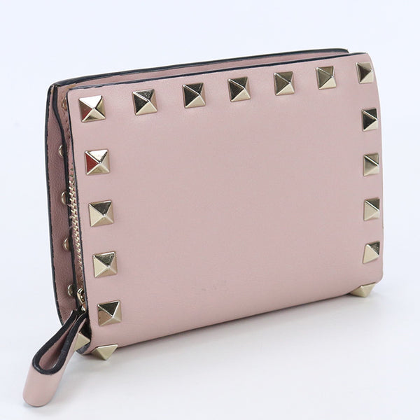 VALENTINO PW0P0620BOL W34 Small wallet Rock studs Bi-fold wallet with coin purse Calfskin Women