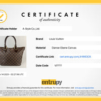 LOUIS VUITTON N51183 Damier canvas Saleya PM Handbag Women(Unisex) Used 1002-9E 100% authentic