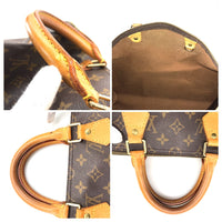 100% authentische Louis Vuitton Monogramm Canvas Speedy 35 M41524 Handtasche verwendet 1009-12e52*l