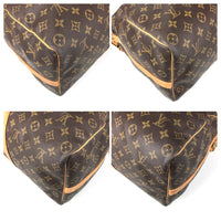 100% authentische Louis Vuitton Monogramm Canvas Keepall Bandouliere 50 M41416 Reisetasche verwendet 1025-4E67*L