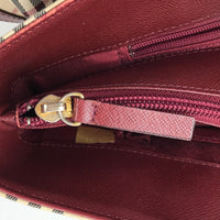 Burberry Canvas Nova Check-Tasche verwendet 1059-2z85 100% authentisch *l