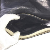 Yves Saint Laurent Leder Vintage Clutch Bag Frauen verwendet 1059-6e 100% authentisch