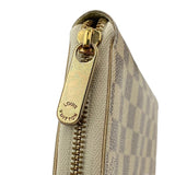Louis Vuitton Damier Azur Canvas Zippy Wallet N60019 Geldbörse verwendet 1074-4e17 100% authentisch *l