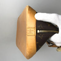 100% authentische Louis Vuitton Monogramm Canvas Alma M51130 Handtasche verwendet 1075-2e47*l