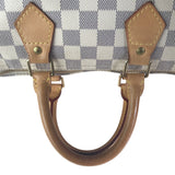 LOUIS VUITTON N41534 Damier Azur Canvas Speedy 25 Handbag Women Used 1076-8E 100% authentic