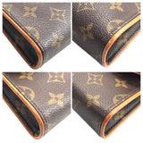 Louis Vuitton Monogramm Leinwand Pochette Florentin M51855 Tailentasche Frauen (Unisex) verwendet 1097-12e31 100% authentisch