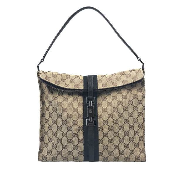 Gucci Leder Ggpattern Jackie 001 ・ 3355 002122 Handtasche verwendet 1117-4e 100% authentisch