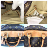 100% authentische Louis Vuitton Monogramm Leinwand Deauville M47270 Handtasche verwendet 1120-2OK54