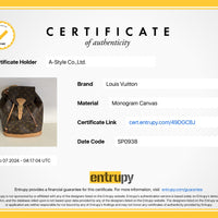 LOUIS VUITTON Backpack body bag Montsouris PM Monogram canvas M51136 Brown Women(Unisex) Used 1142-2401E 100% authentic