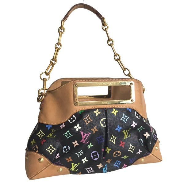 LOUIS VUITTON Handbag Tote Bag Judy MM Monogram multicolor M40256 black Women(Unisex) Used 1154-2401E 100% authentic
