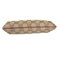 GUCCI Cosmetics Pouch Pouch with charm Sherry line GG canvas 152507 Beige pink Women Used 1161-10OK 100% authentic