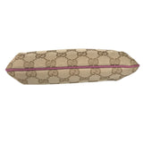 GUCCI Cosmetics Pouch Pouch with charm Sherry line GG canvas 152507 Beige pink Women Used 1161-10OK 100% authentic