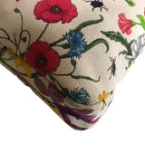 GUCCI Handbag Floral canvas 145823 white Women Used 1182-2401E 100% authentic