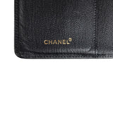 CHANEL canvas Calfskin COCO Mark  A68706 Bifold Wallet unisex Used 1193-4E 100% authentic