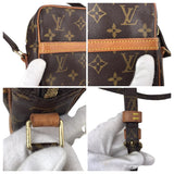 100% authentische Louis Vuitton Monogramm Canvas Donau M45266 Umhängetasche verwendet 1200-3m48