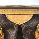 100% authentische Louis Vuitton Monogramm Canvas Palermopm M40145 Einkaufstasche verwendet 1227-3E46 ​​*L