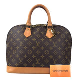 100% authentische Louis Vuitton Monogramm Canvas Alma M51130 Handtasche verwendet 1245-3E48 *l