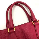 PRADA Handbag Bag 2WAY logo leather BN1713 pink Women Used Authentic