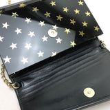 JIMMY CHOO Shoulder Bag Bag Crossbody Chain Pochette Star star pattern mini bag clutch bag Plastic / leather black Women Used Authentic