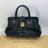 LOUIS VUITTON Handbag bag doctor bag Suhari Angenu PM Suhari leather M91805 black Women Used Authentic