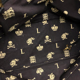 MCM Tote Bag Bag Shoulder Bag LOVELESS collaboration dalmatian studs Coated leather black Women Used Authentic