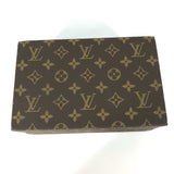 LOUIS VUITTON Vanity bag accessory box box BOX trunk Monogram Bowat Atou Monogram canvas M47236 Brown Women Used Authentic