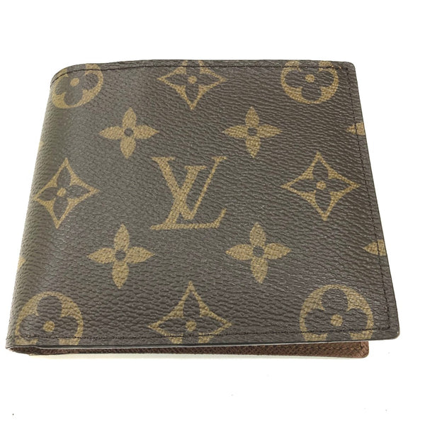 LOUIS VUITTON Folded wallet Saif logo Portefeuille Marco NM Monogram canvas M62288 Brown Women Used Authentic