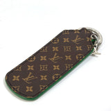 LOUIS VUITTON key ring Bag charm Monogram Portocle LV paint leather MP3384 green mens Used Authentic